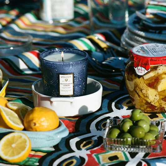 Voluspa Candle 9 oz Mediterranean Lemon