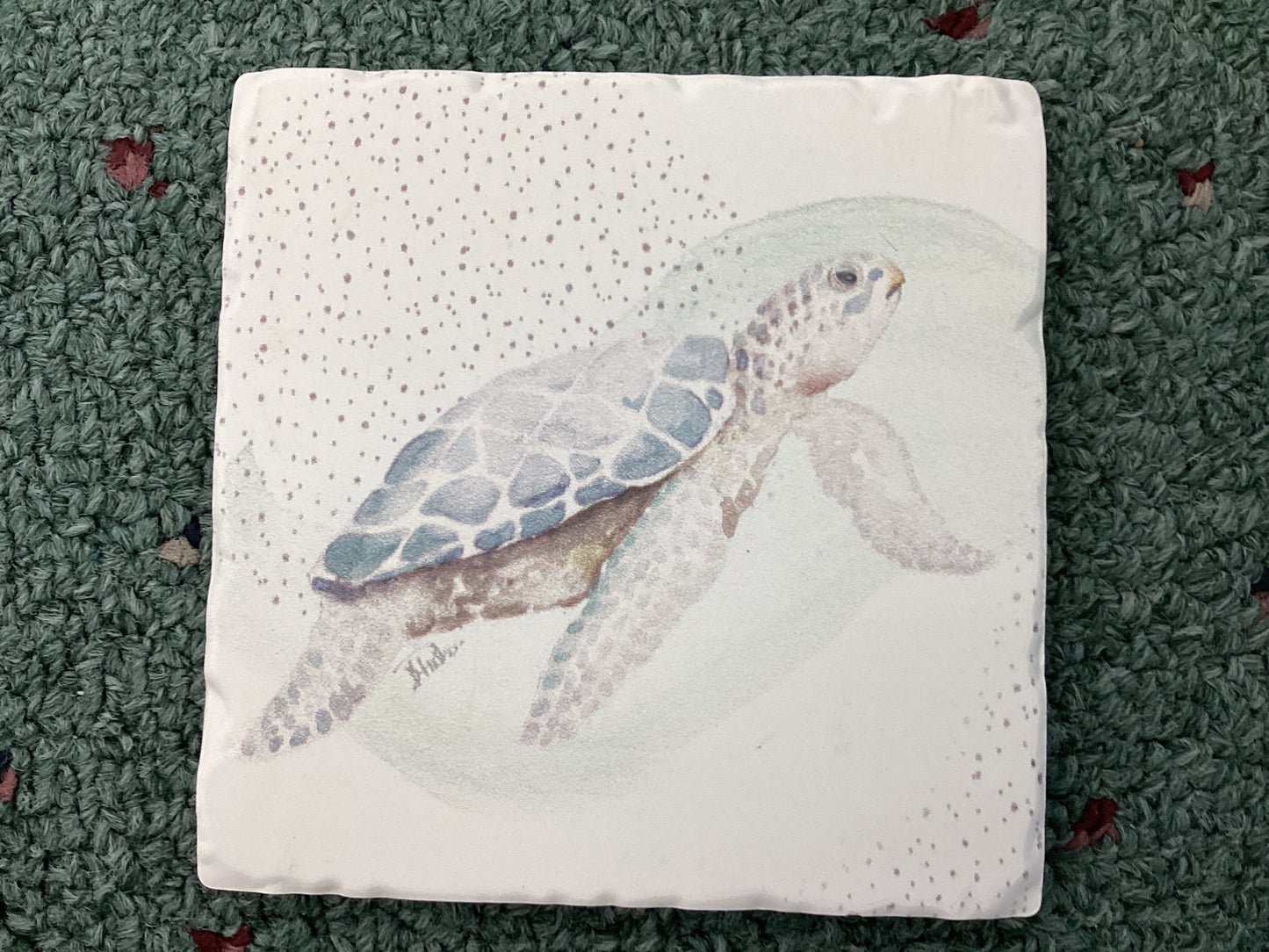 Rect Sea Turtle Coaster S ENHANCE