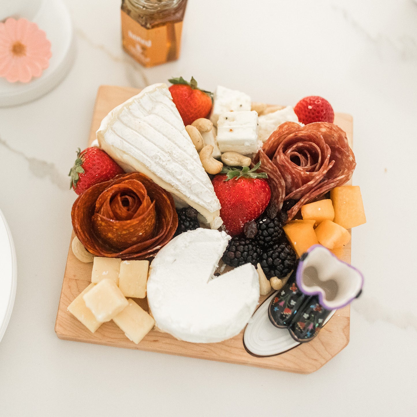 Nora Fleming Maple Cheese Board