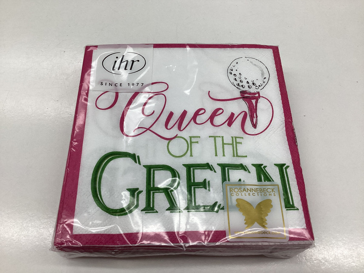 Queen of the Green Cocktail Napkin