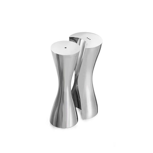 Nambe Hug Salt and Pepper Shakers