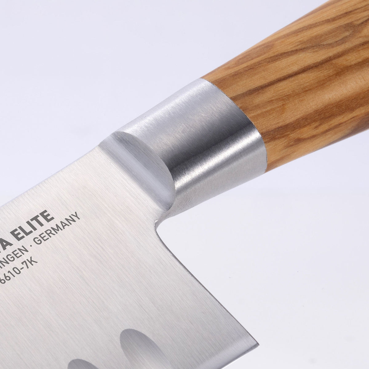 Oliva Elite Kullenschliff Santoku Knife - 7”