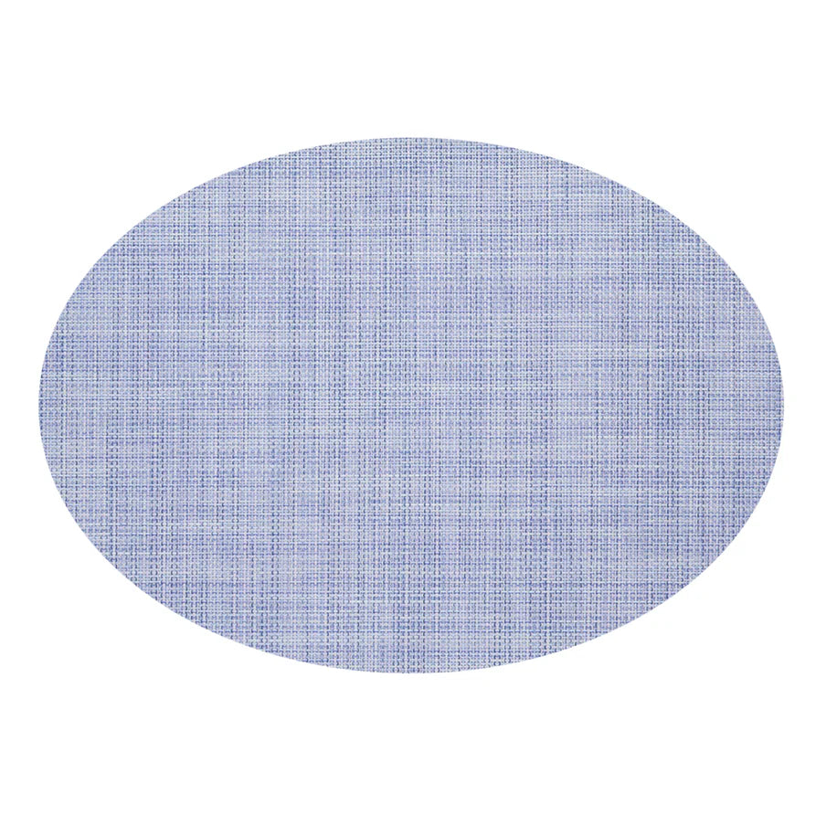 Mini Basketweave Periwinkle Oval