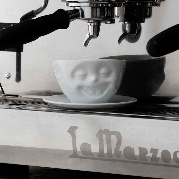 Laughing Coffee Cup & Saucer