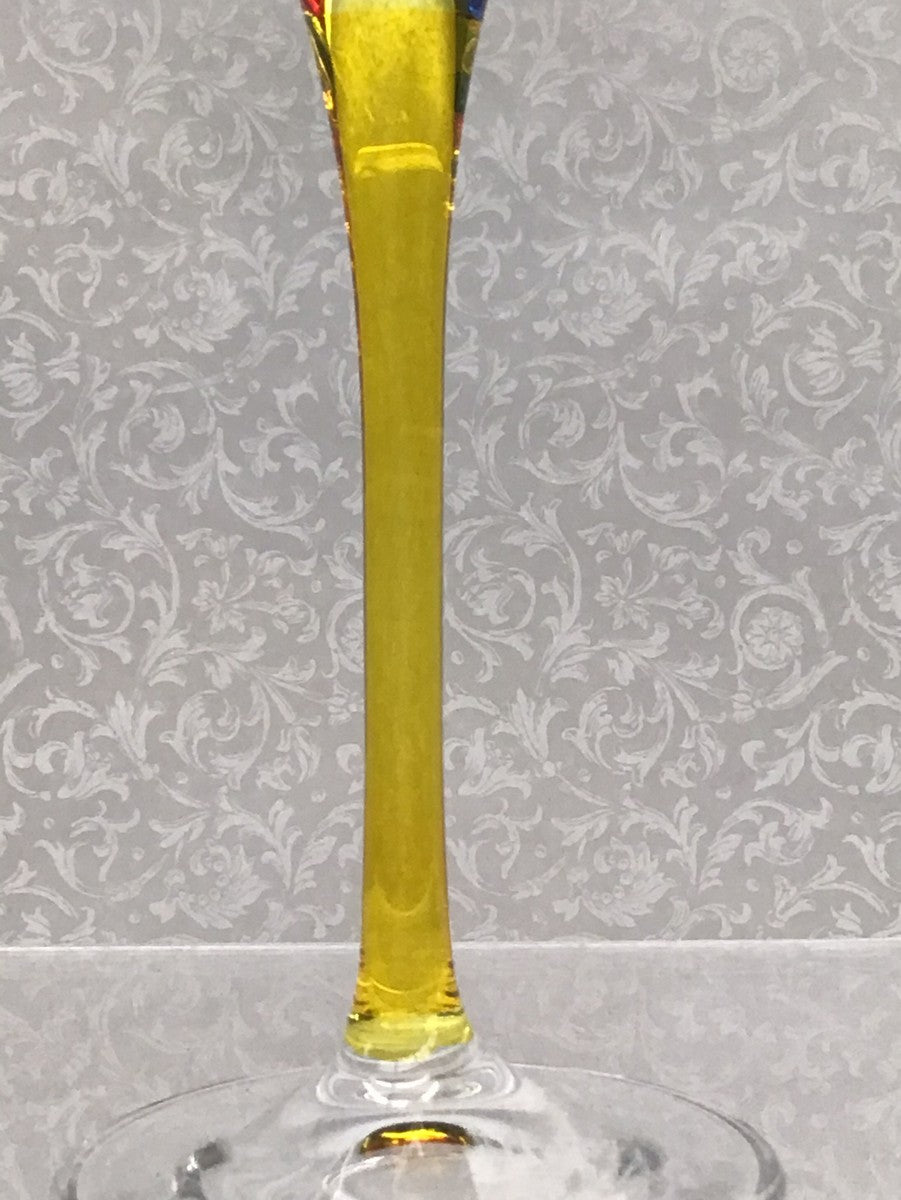 Incantos Collection Multi-Colored Wine Glass (Italian Glass)