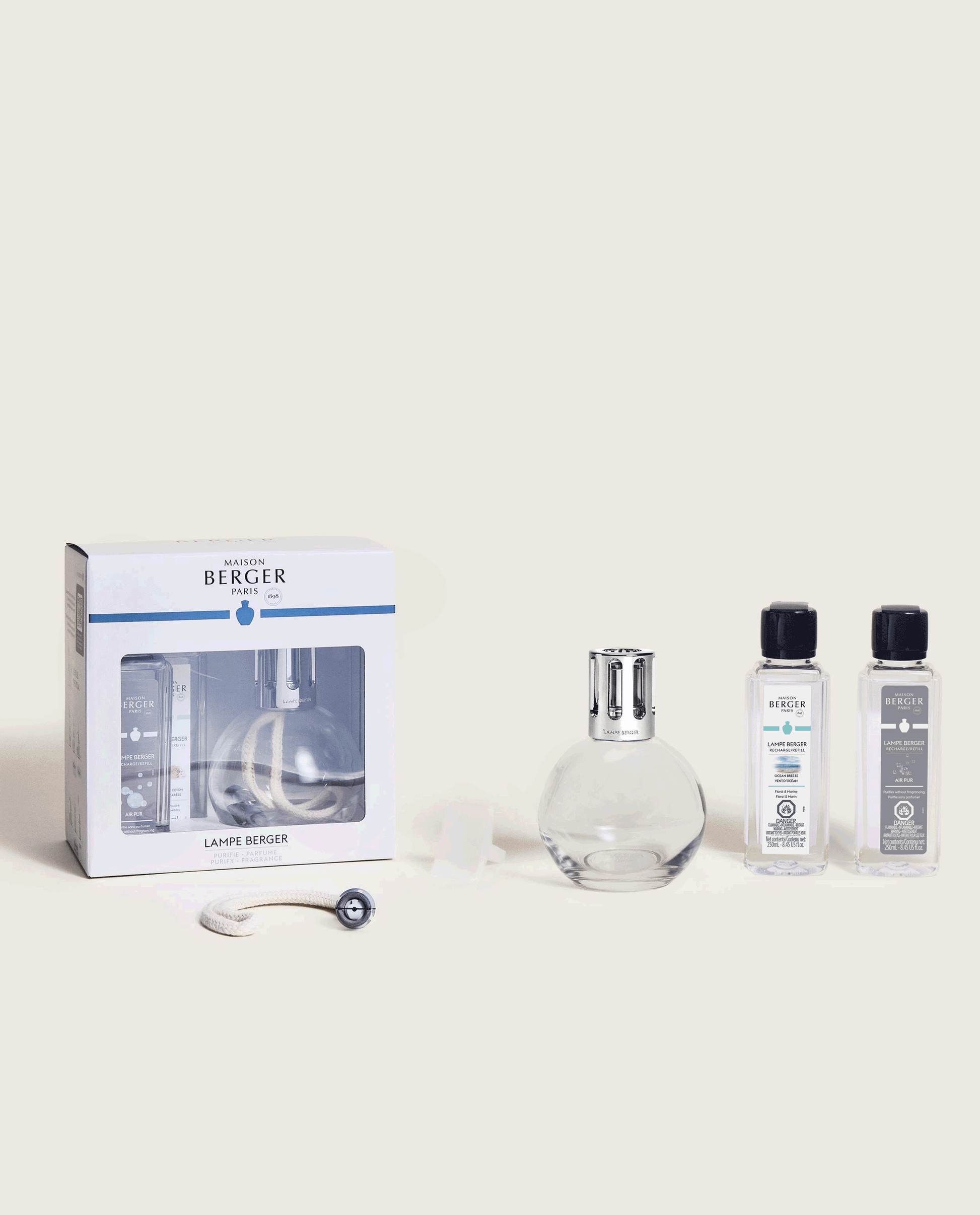 Essential Round Lamp Ritual Starter Kit with Air Pur So Neutral + Ocean Breeze
