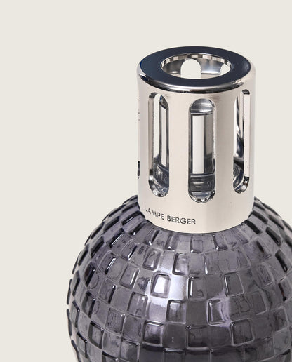 Disco Grey Fragrance Lamp Gift Set with Pure White Tea