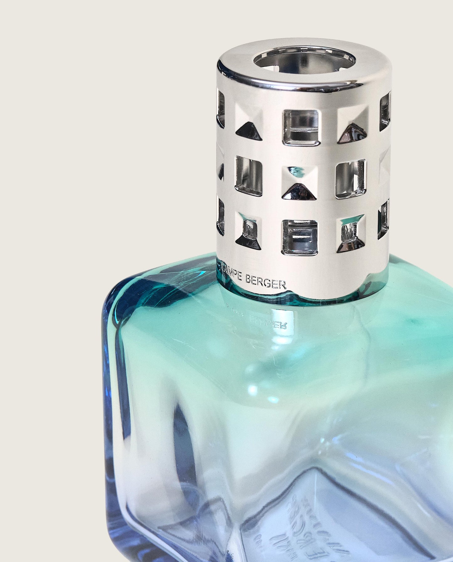 Glaçon Turquoise-Blue Gradient Lamp Gift Set with Air Pur