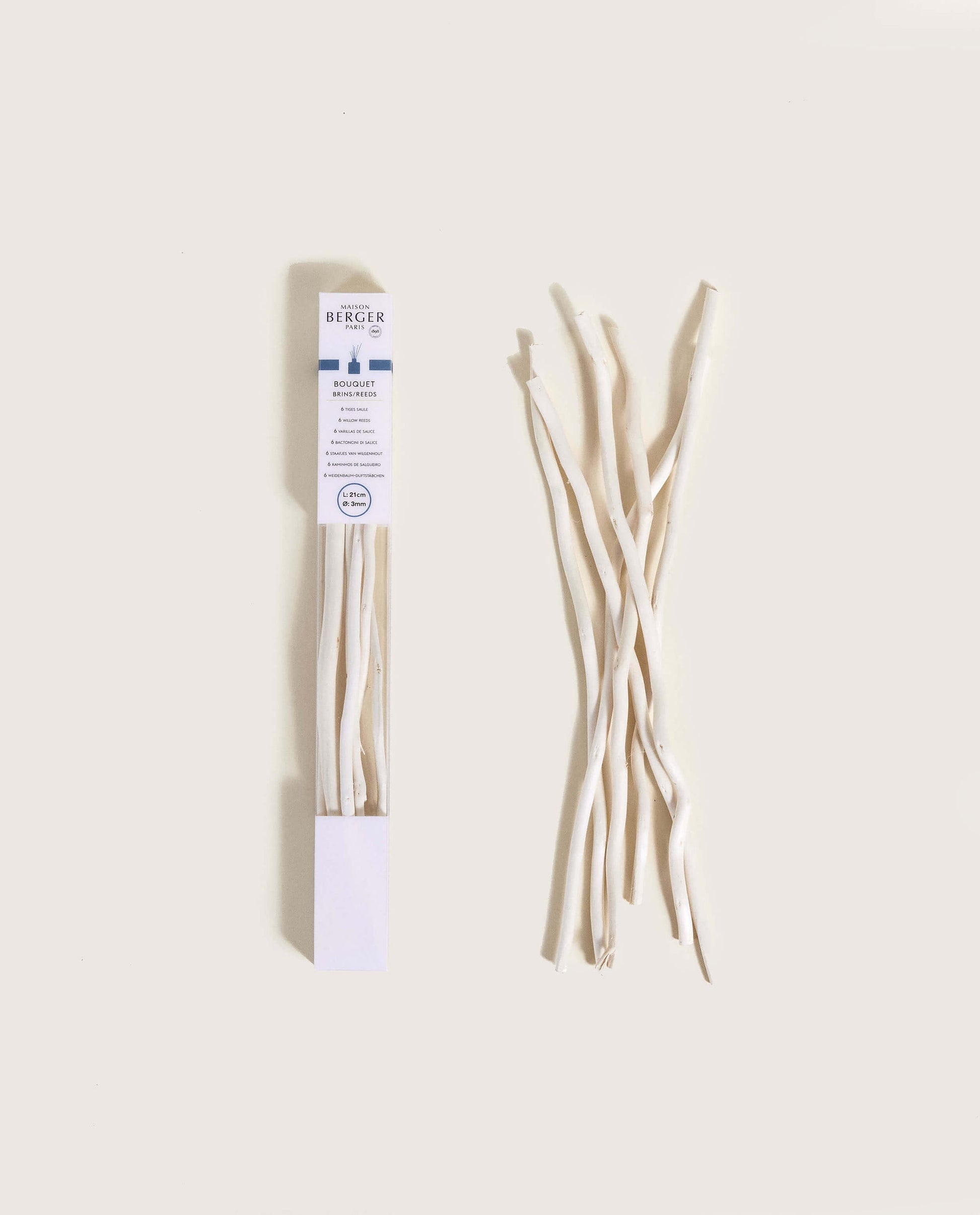Willow Reeds for Diffuser - Natural White Sticks - 8.3 in (21 cm)