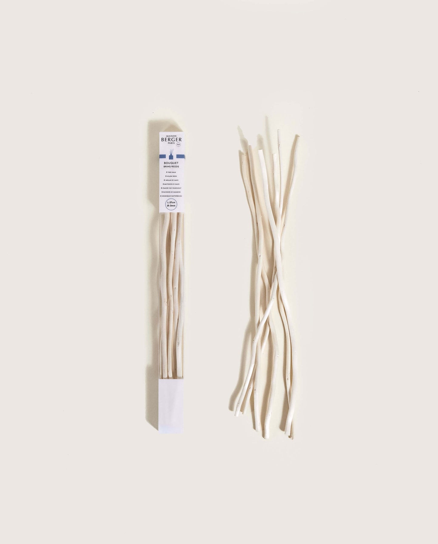 Willow Reeds for Diffuser - Natural White Willow Sticks - 10.6 in (27 cm)