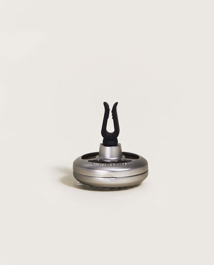Graphic Car Diffuser Vent Clip—Matte Silver