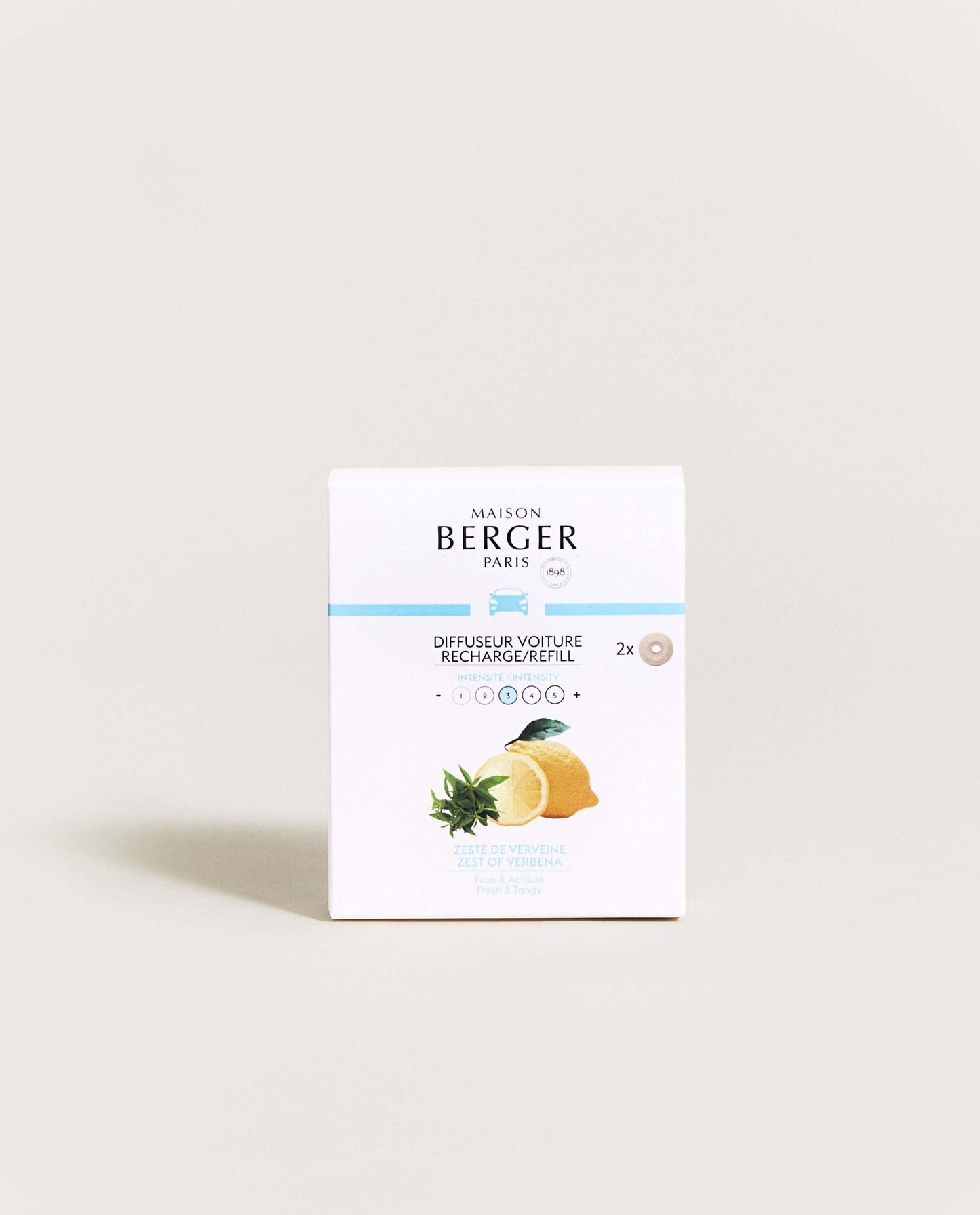Set of 2 Zest of Verbena Car Diffuser Refills