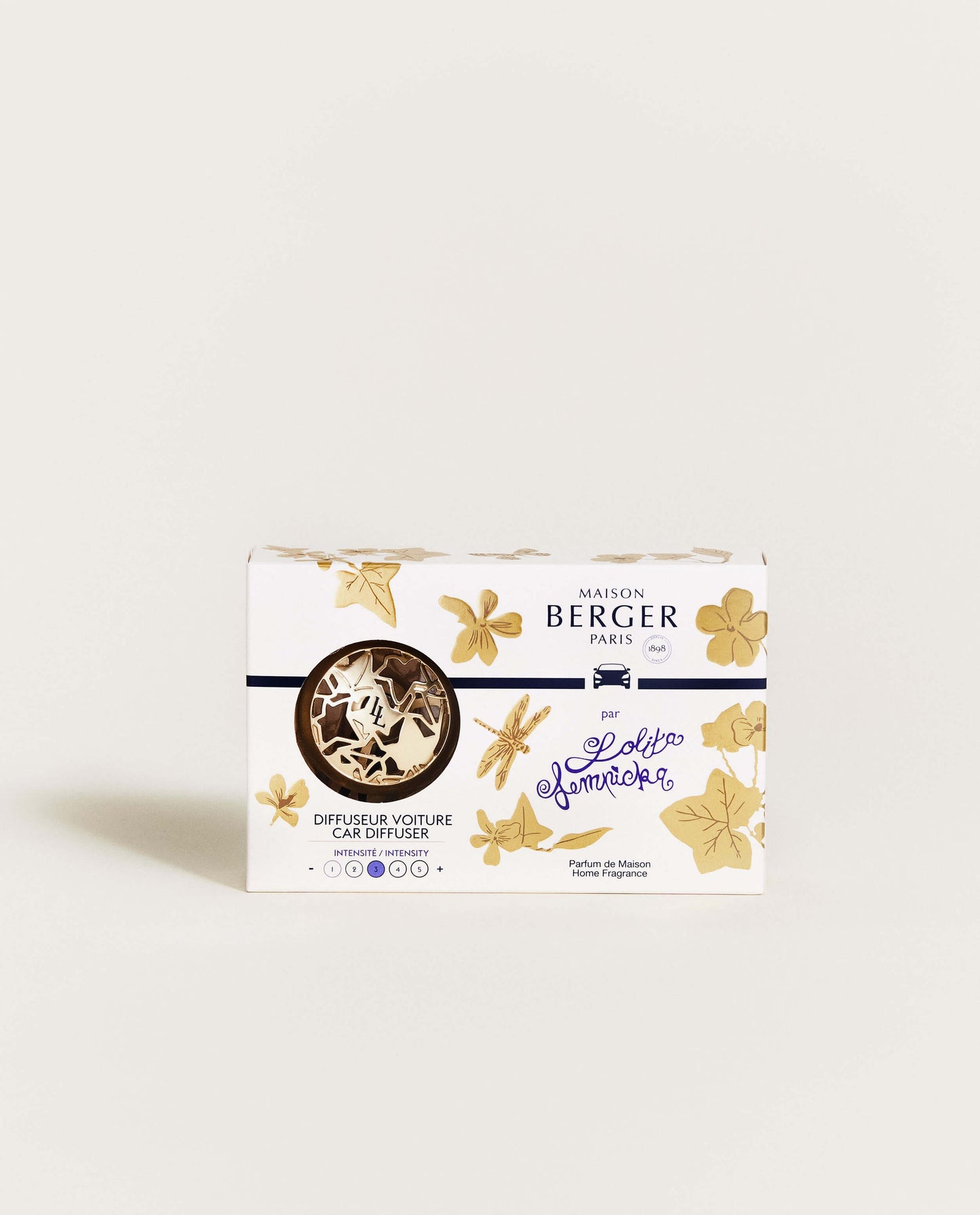 Lolita Lempicka Matte Gold Car Diffuser Kit