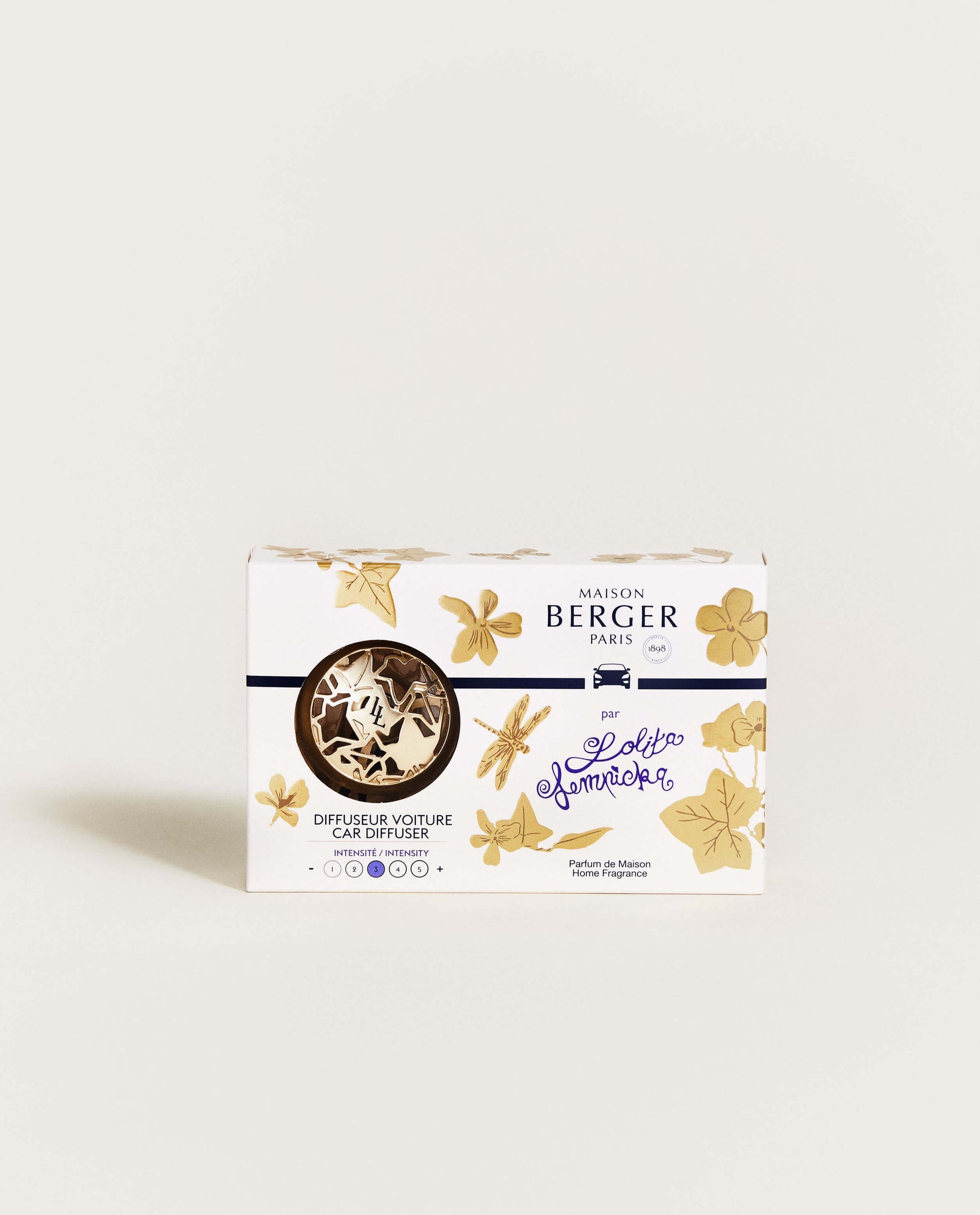 Lolita Lempicka Matte Gold Car Diffuser Kit