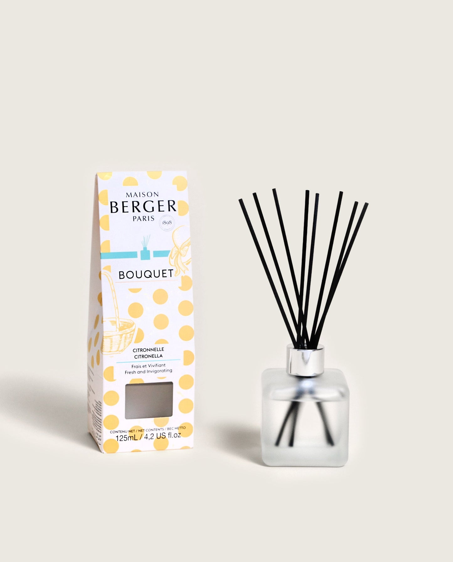 Citronella Pre-filled Cube Reed Diffuser - Dolce Packaging