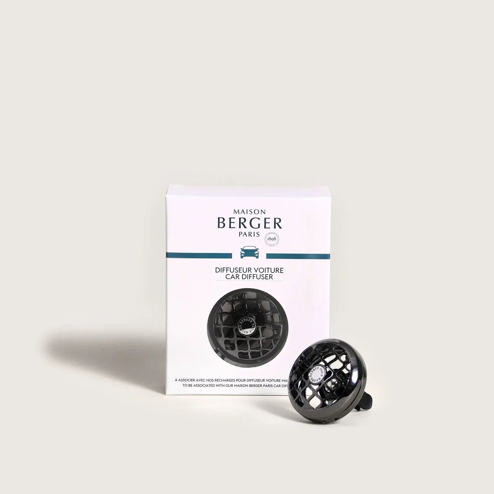 Resonance Car Diffuser Vent Clip—Gun Metal