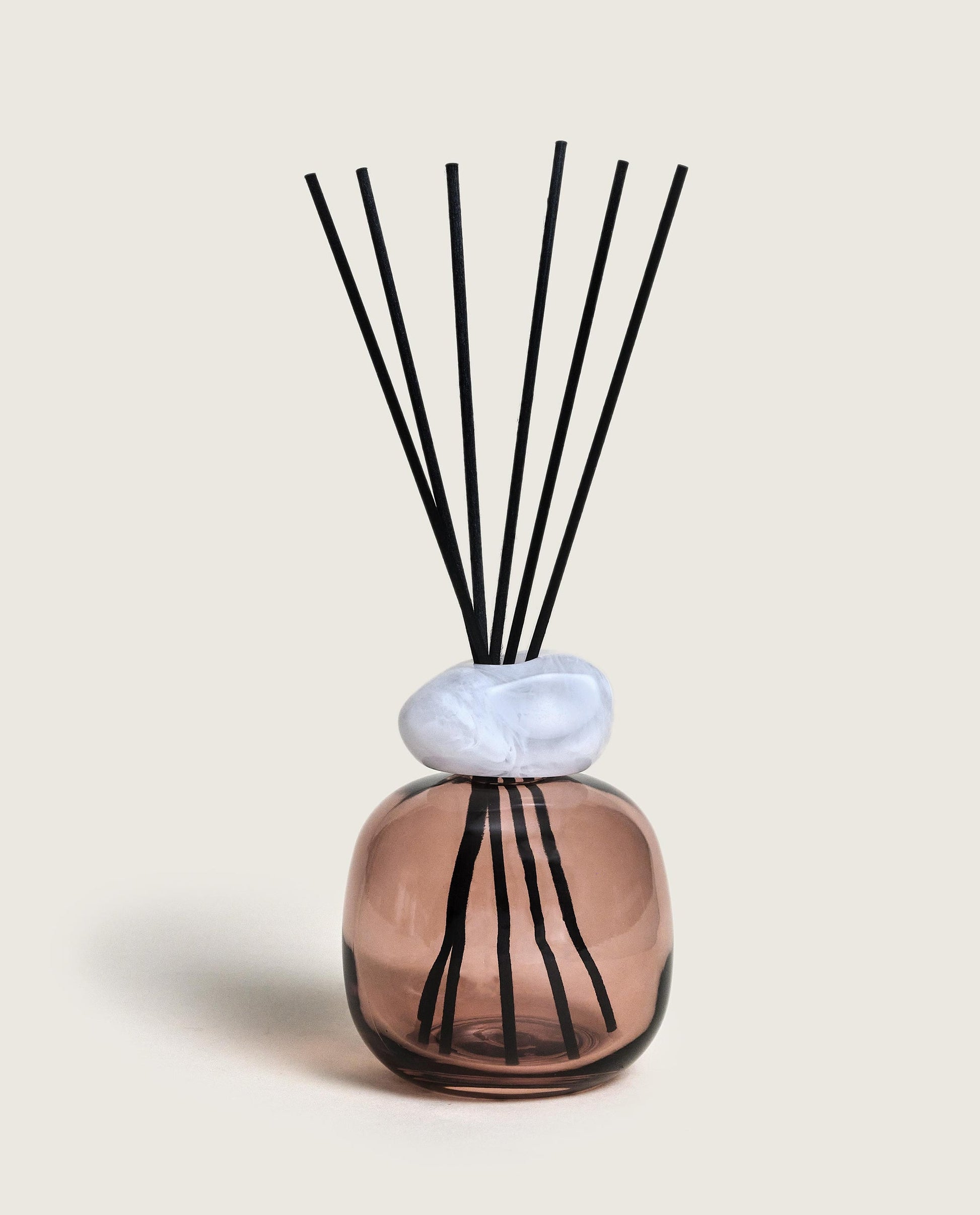 Mineral Burnt Sienna/White Reed Diffuser Gift Set with Lady Flower