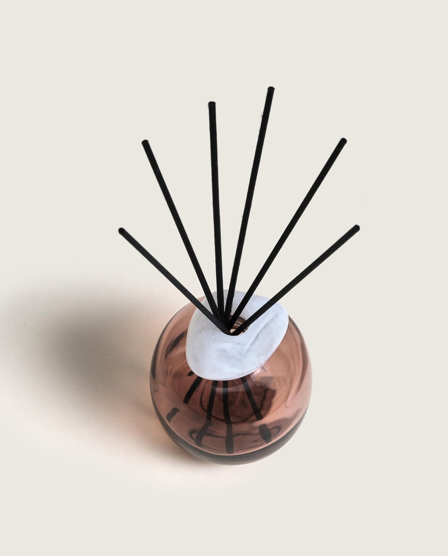 Mineral Burnt Sienna/White Reed Diffuser Gift Set with Lady Flower