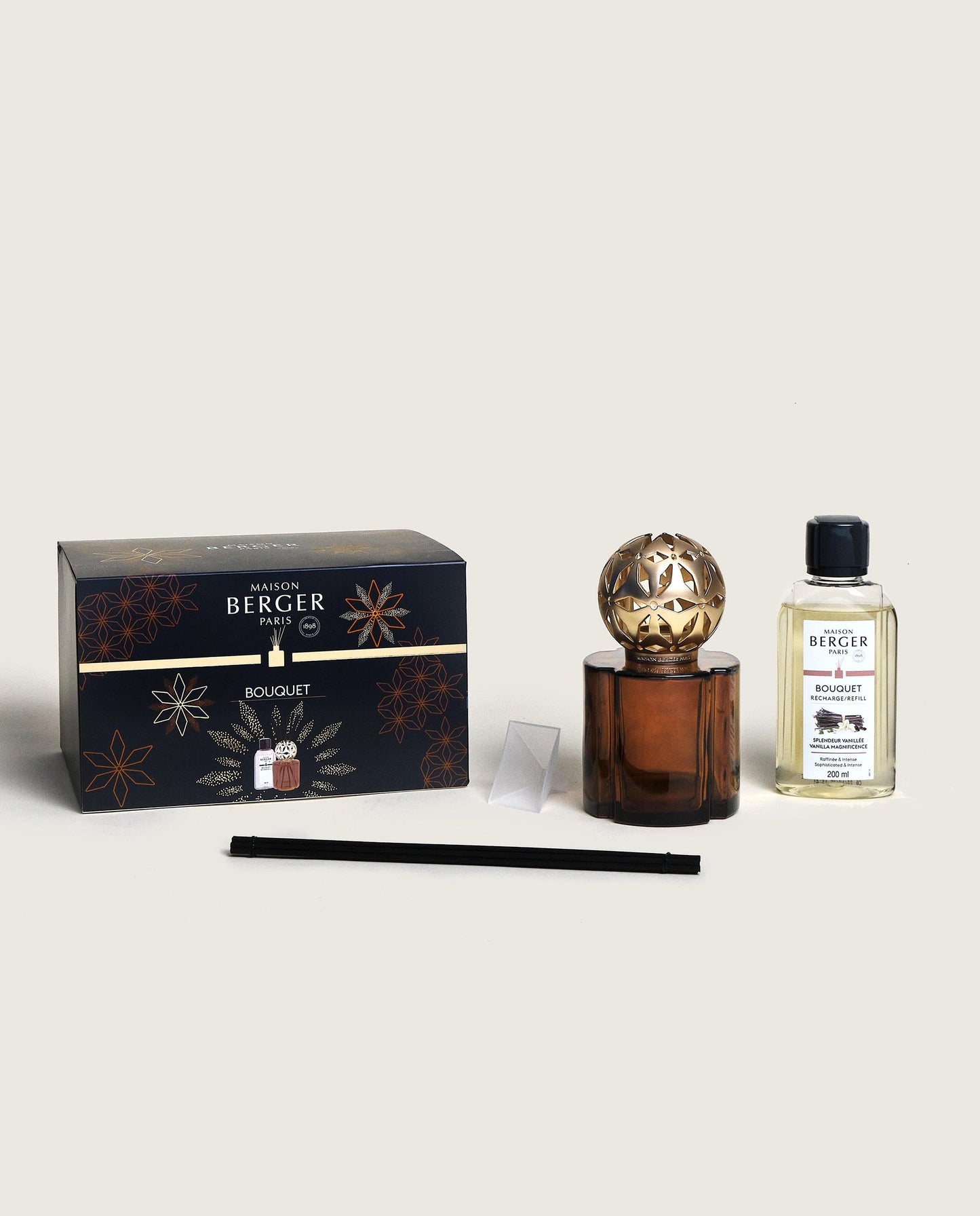 Pomelis Chocolate Reed Diffuser Gift Set with Vanilla Magnificence