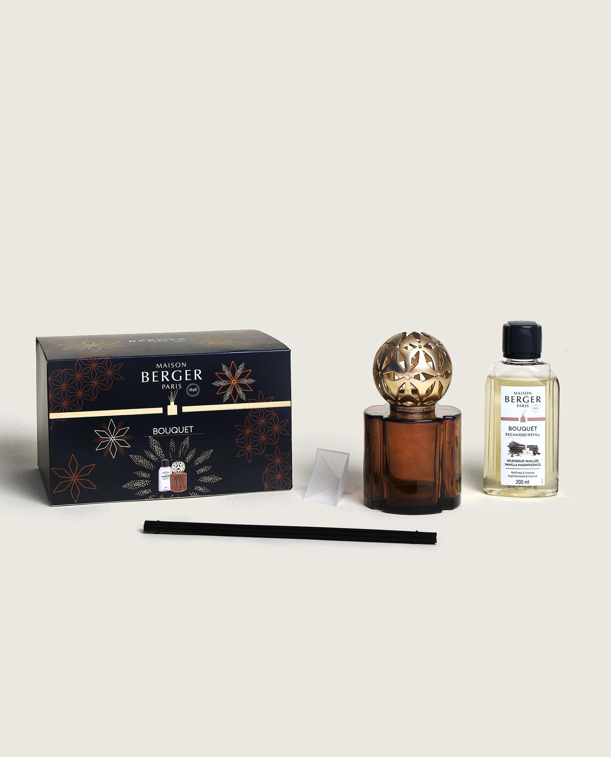 Pomelis Chocolate Reed Diffuser Gift Set with Vanilla Magnificence