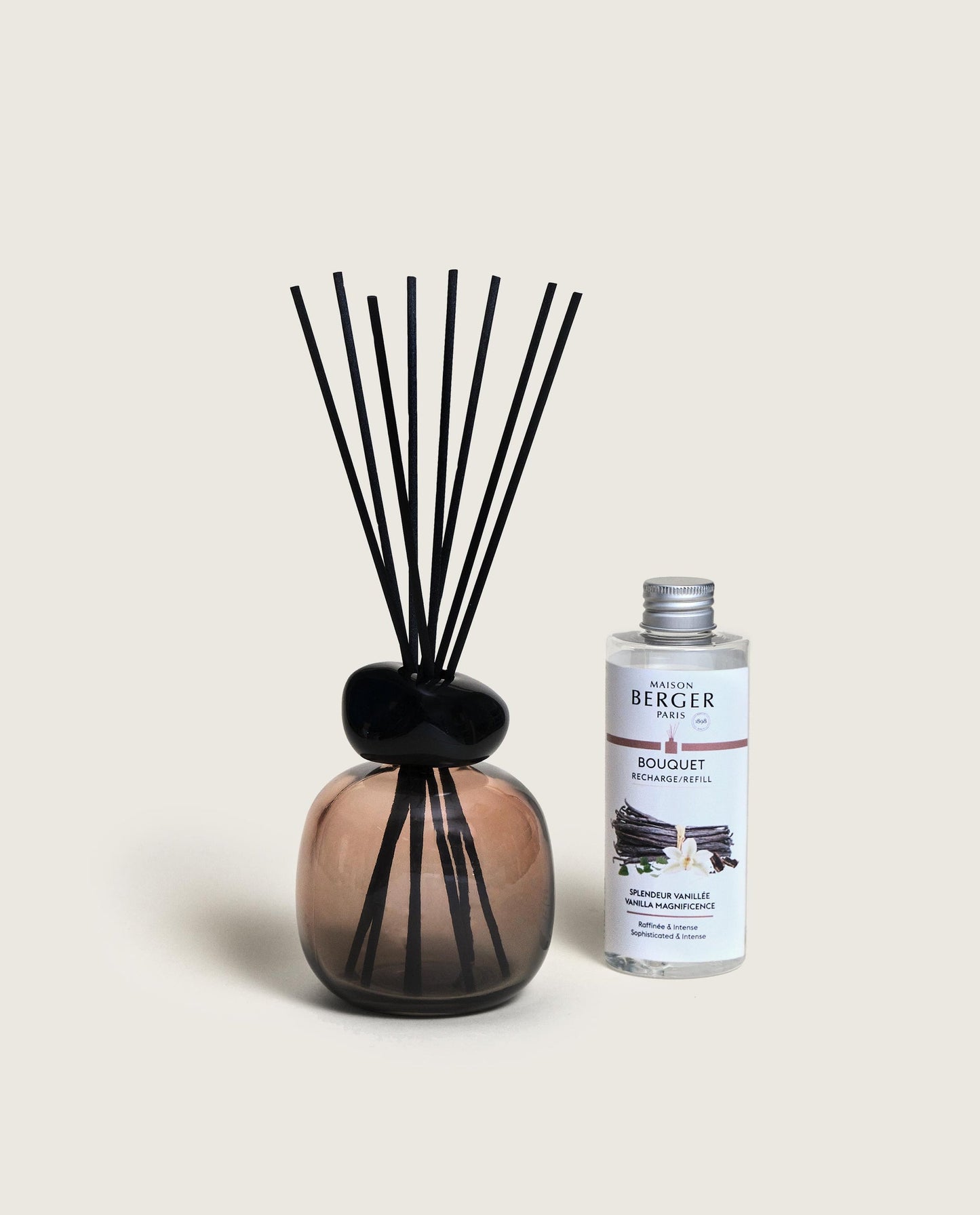 Mineral Sienna-Noire Ombré/Black Reed Diffuser Gift Set with Vanilla Magnificence