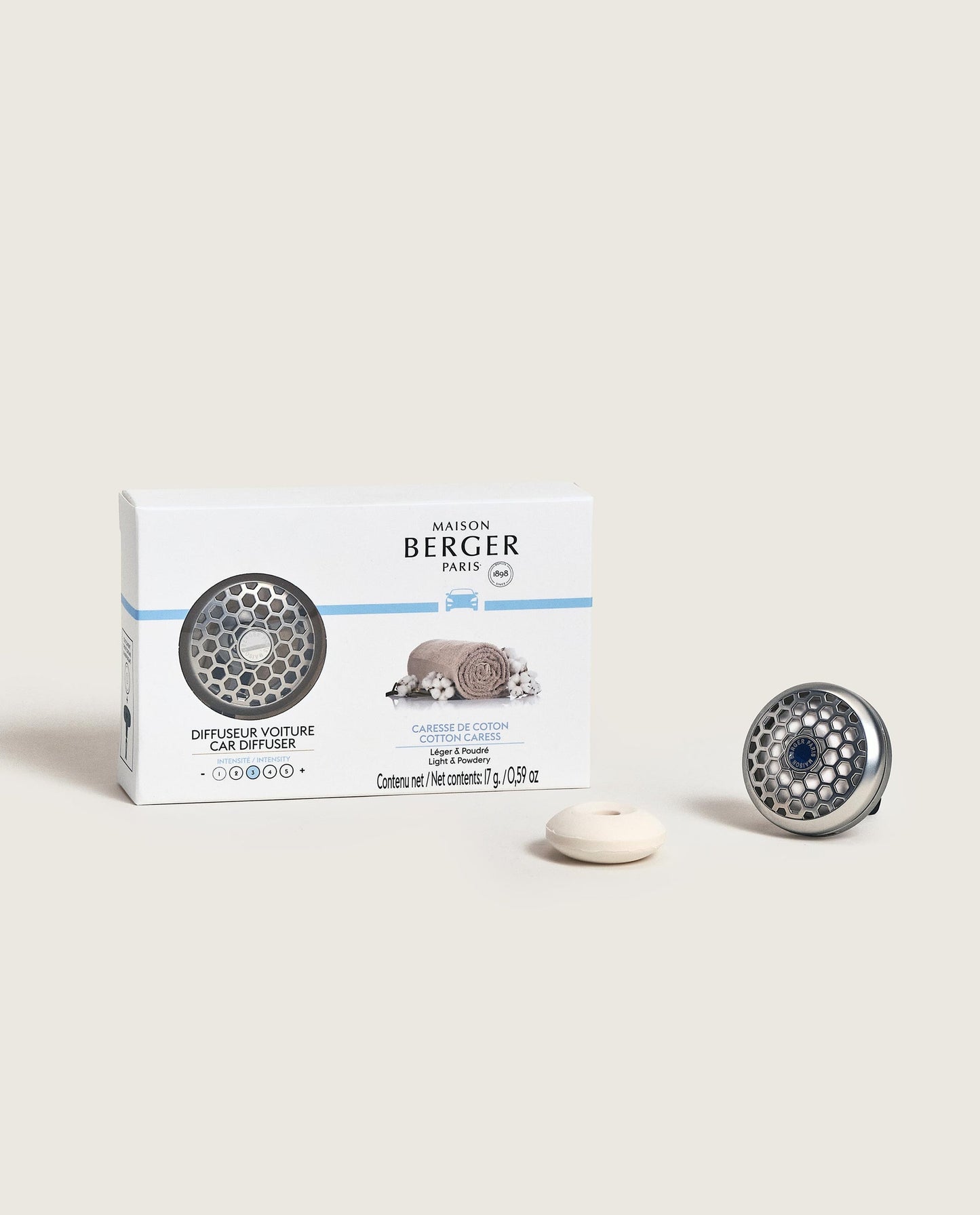 Honeycomb Car Diffuser Kit with Cotton Caress
