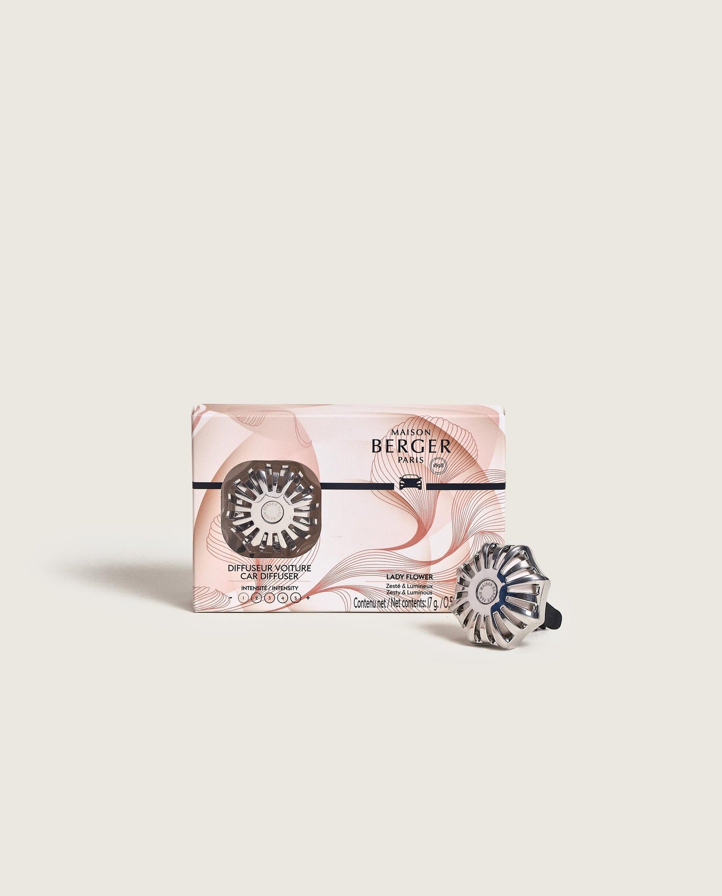 Corali Car Diffuser Kit with Lady Flower