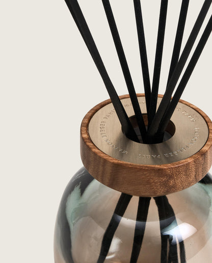 Wood Green/Plum Reed Diffuser with Zest of Verbena
