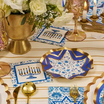 Hanukkah Cocktail Paper Napkin