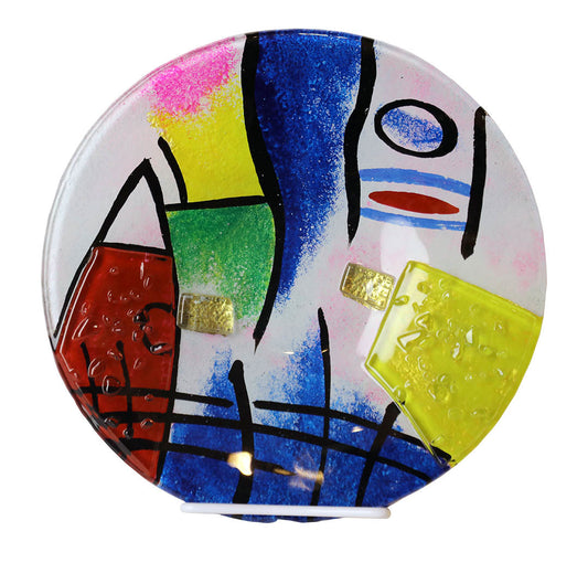10" Plate - Multi (Art Glass)