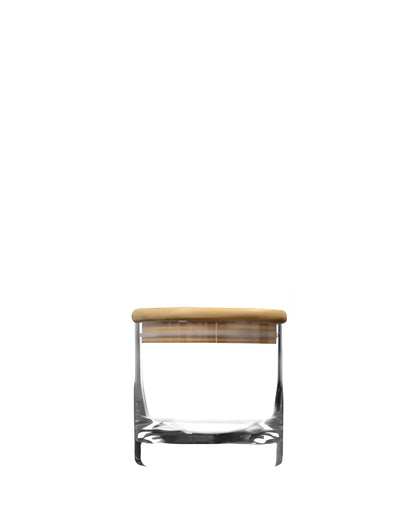Cayman Mini 6" Bartop Canister w/ Bamboo Top