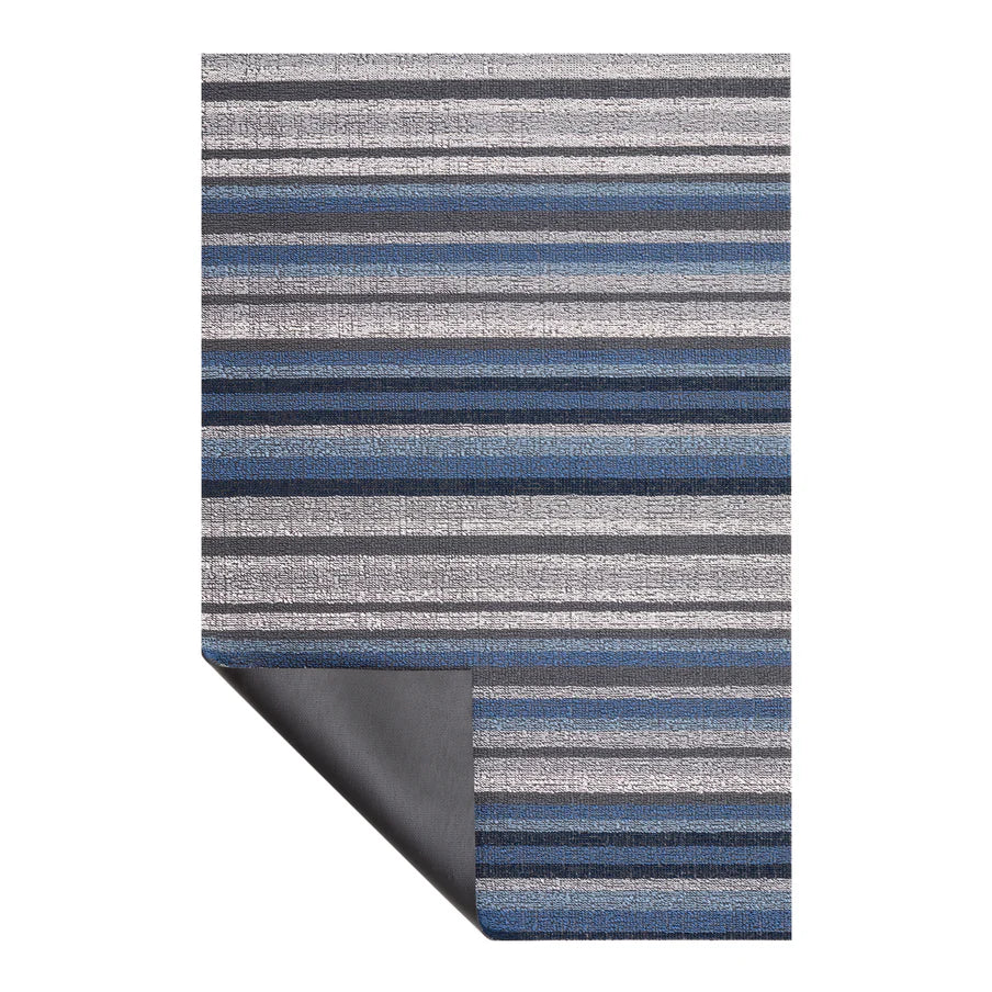 Horizon Stripe Shag Deep Sea Utility Mat