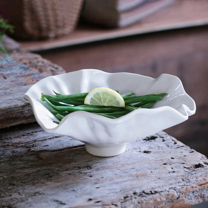 Luxury Melamine Bloom Small Bowl (White)