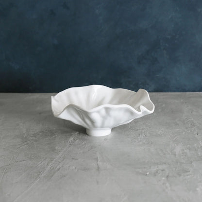 Luxury Melamine Bloom Small Bowl (White)
