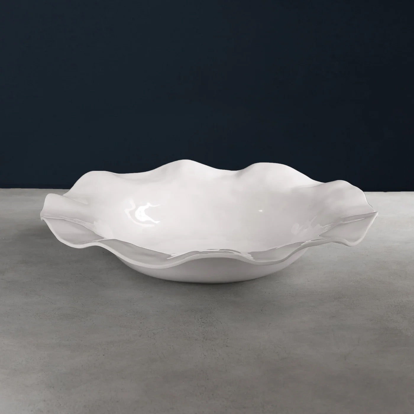 Luxury Melamine Havana XL Sarah Bowl (White)