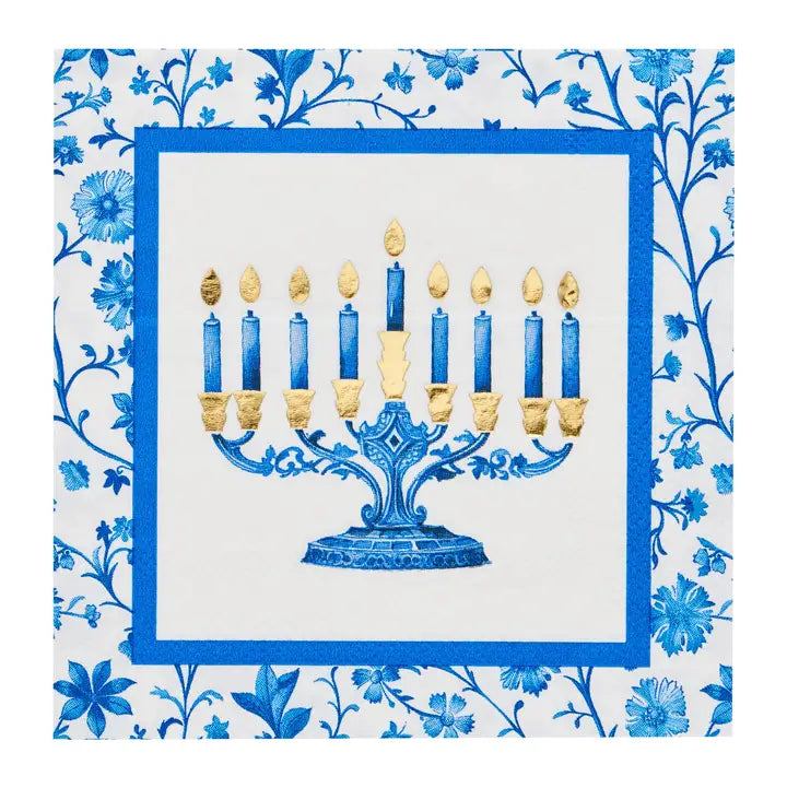 Hanukkah Cocktail Paper Napkin