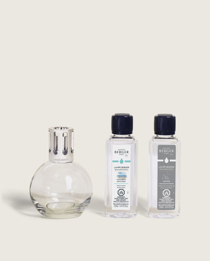 Essential Round Lamp Ritual Starter Kit with Air Pur So Neutral + Ocean Breeze