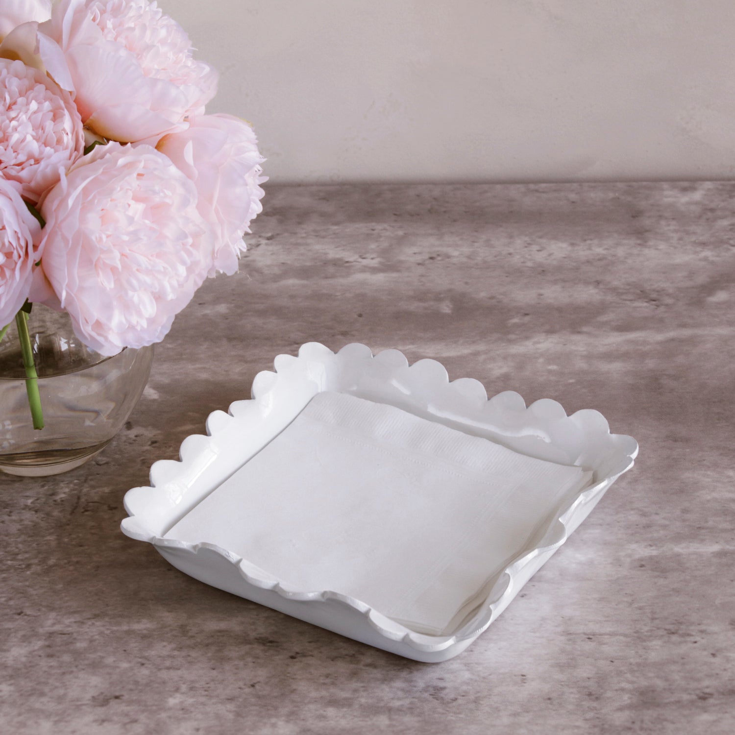 VIDA Colette Dinner Napkin Holder (White)