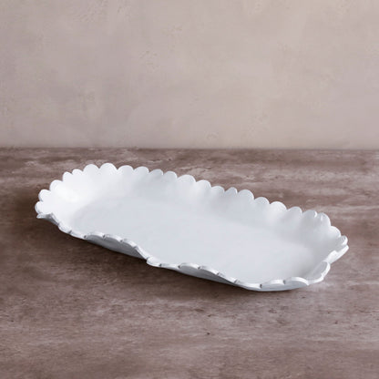 VIDA Colette Large Oblong Platter (White)