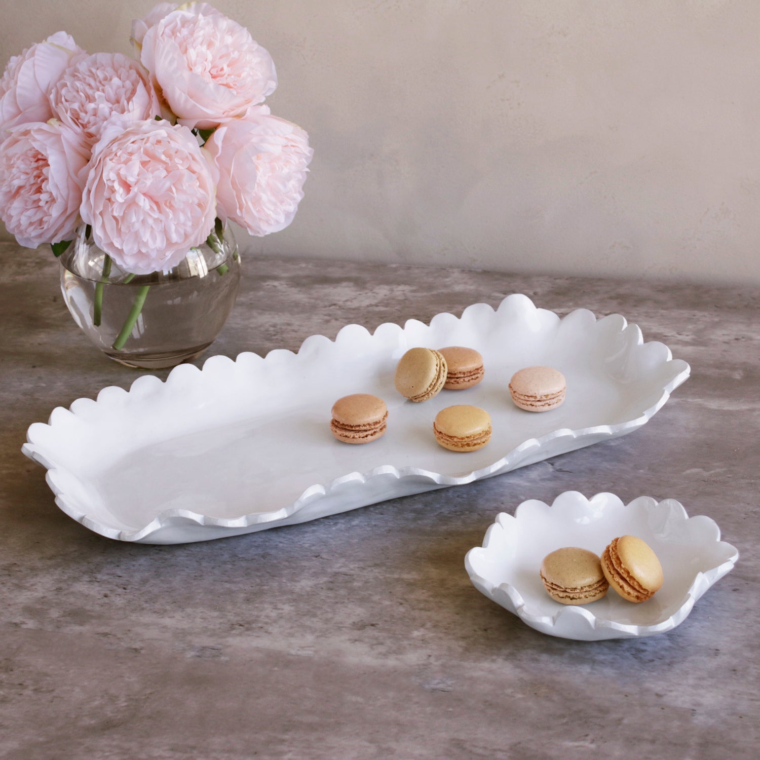 VIDA Colette Appetizer Plates Set of 4 (White)