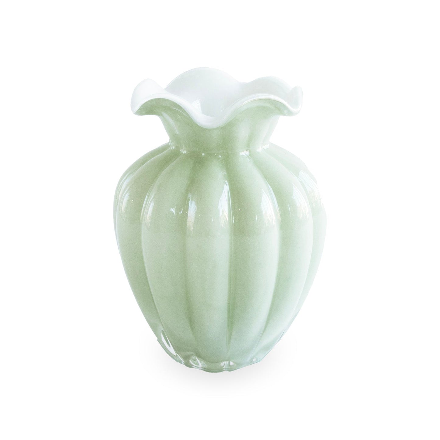 GLASS Vento Medium Vase (Pistachio)