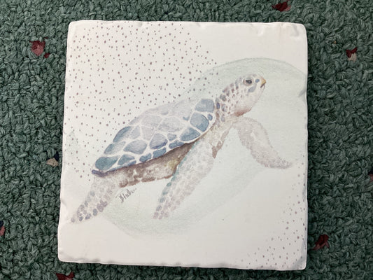 Rect Sea Turtle Coaster S ENHANCE