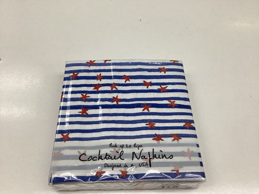 Red White and Blue cocktail Napkin