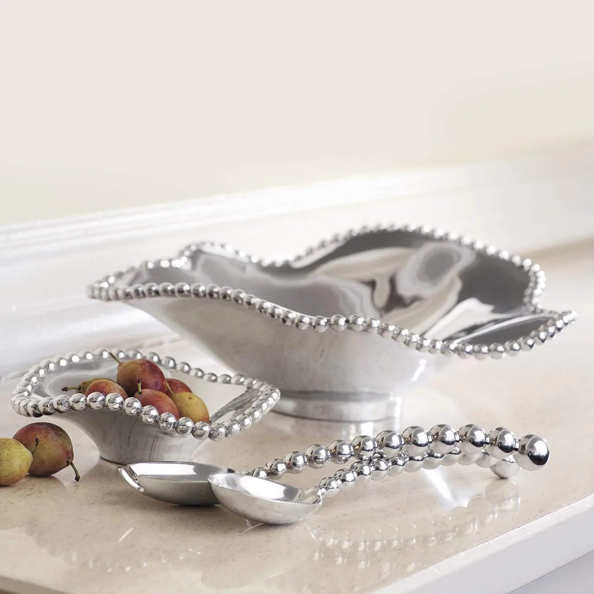 Mariposa Pearled Wavy Bowl