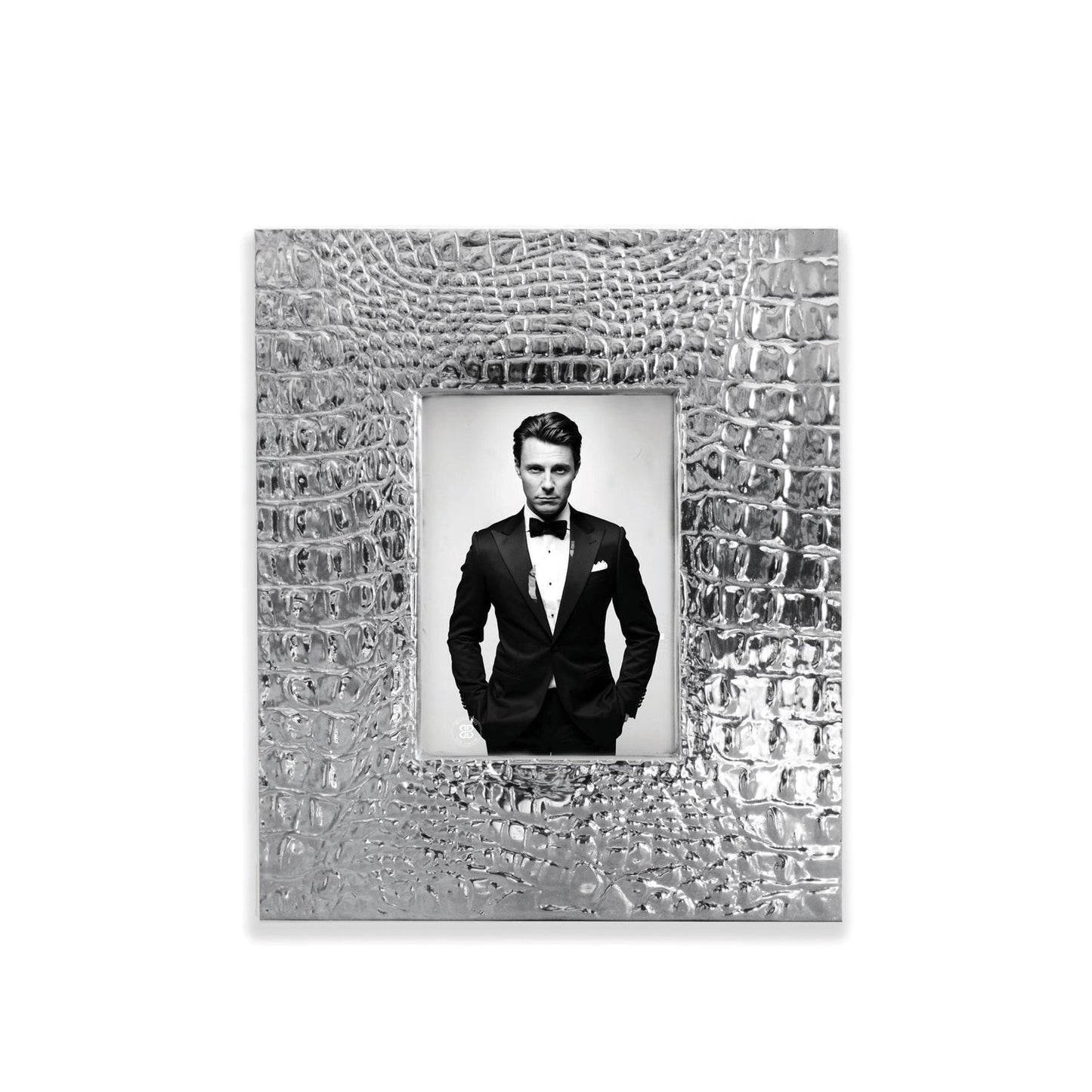 FINAL SALE -  FRAME Pieles Croc 5 x 7 Frame