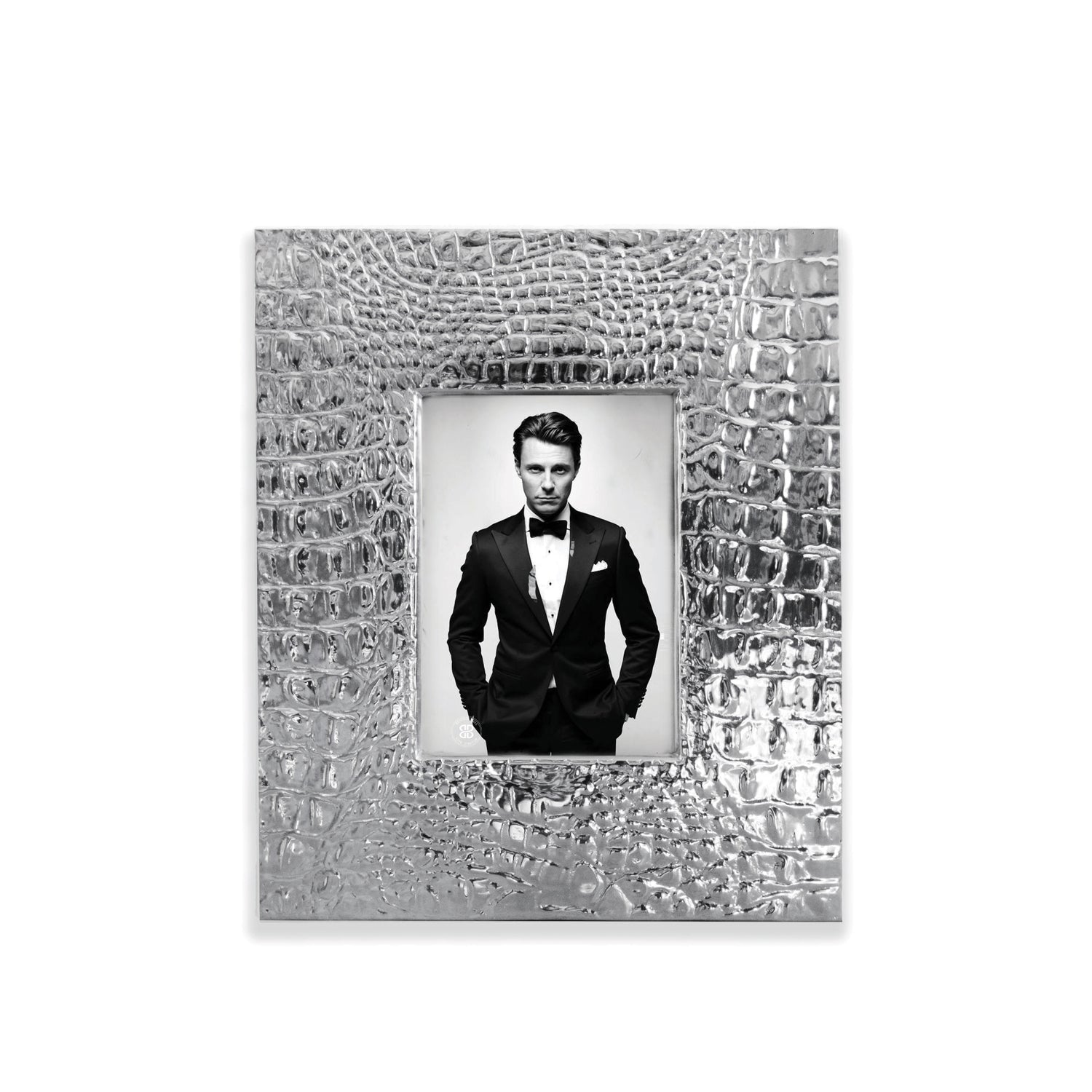 FINAL SALE -  FRAME Pieles Croc 5 x 7 Frame