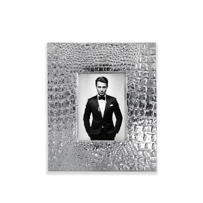 FINAL SALE -  FRAME Pieles Croc 5 x 7 Frame