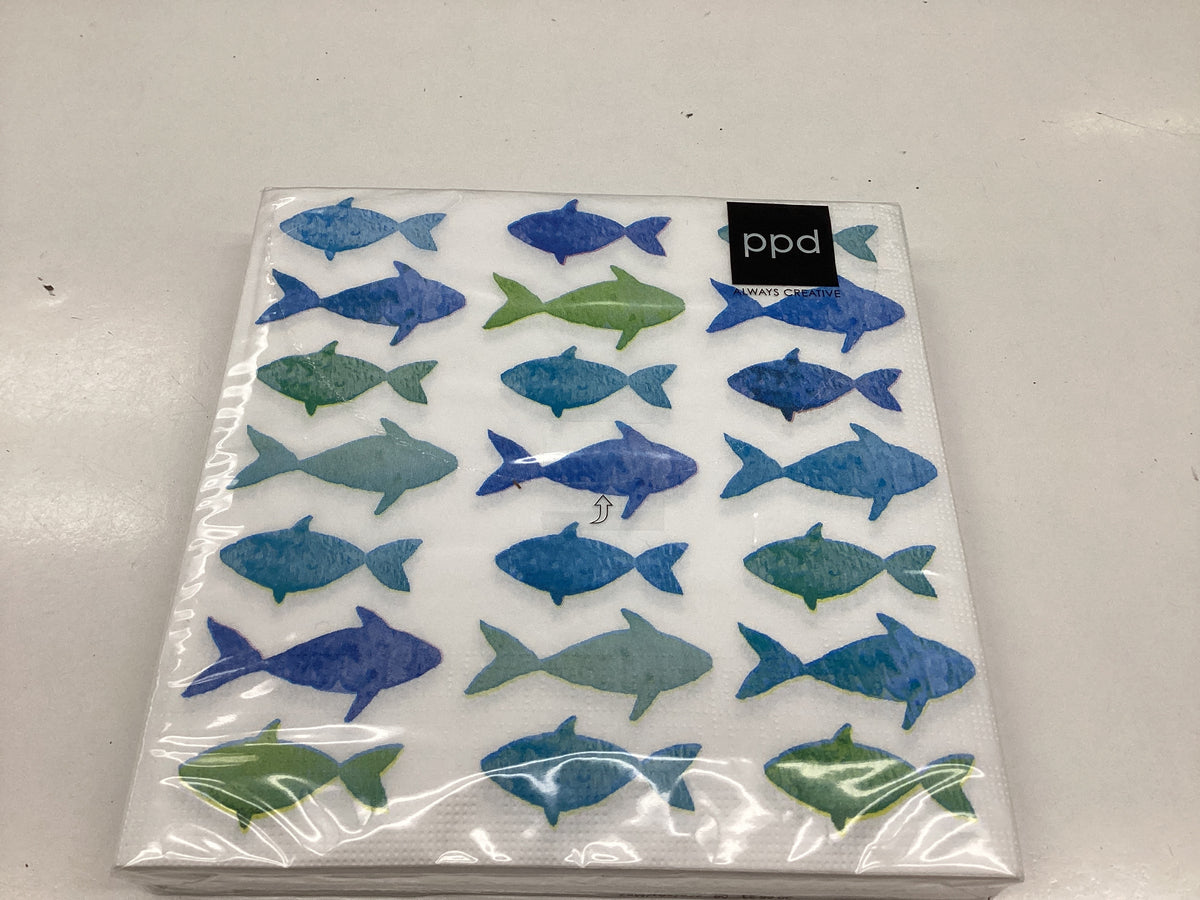 Aquarell Fishes Lunch Napkin ENHANCE