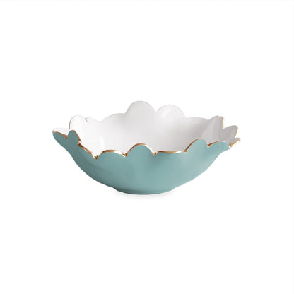 ENCANTO Colette Mini Round Bowl  (Turquoise and White)