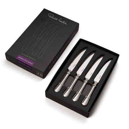 Armscote Bead Bright Steak Knife, Set of 4